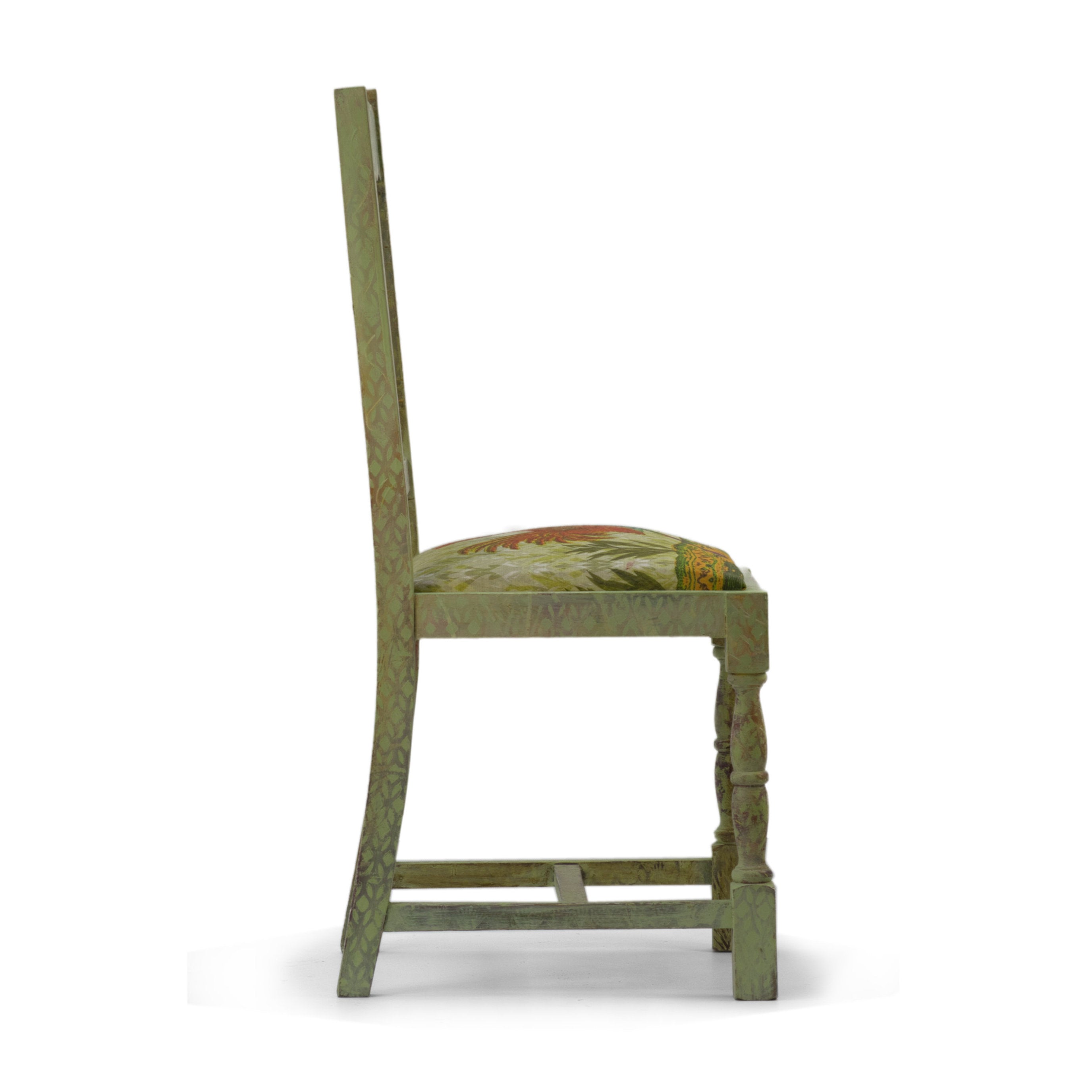 Majolica Rooster Chair